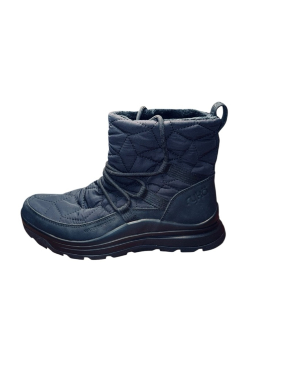 Women's Ryka Black Quilted Winter Short Boots US 6.5 - Picture 3 of 7